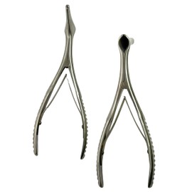 2 Pack Large Vienna Nasal Speculum - Stainless Steel ENT Instrument for Examinations