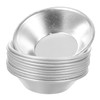 Ciieeo 10pcs Aluminum Alloy Egg Tart Molds Non Stick Mini