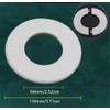 2 pcs Wall Split Flange Self-Adhesive tape Round Escutcheon Various