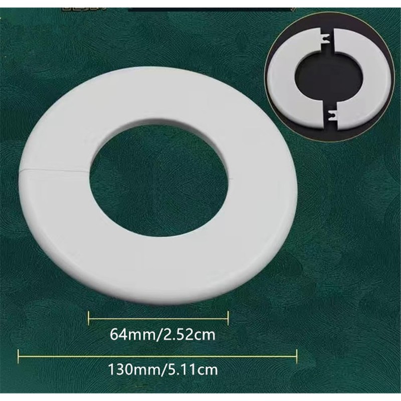 2 pcs Wall Split Flange Self-Adhesive tape Round Escutcheon Various