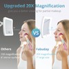 Fabuday 20X Magnifying Mirror with LED Light, 7 Inch Upgraded