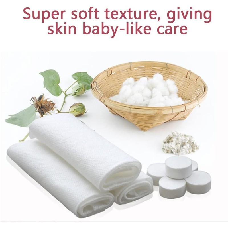 Roundsky Pack of 500 Soft Cotton Disposable Hand Towels for