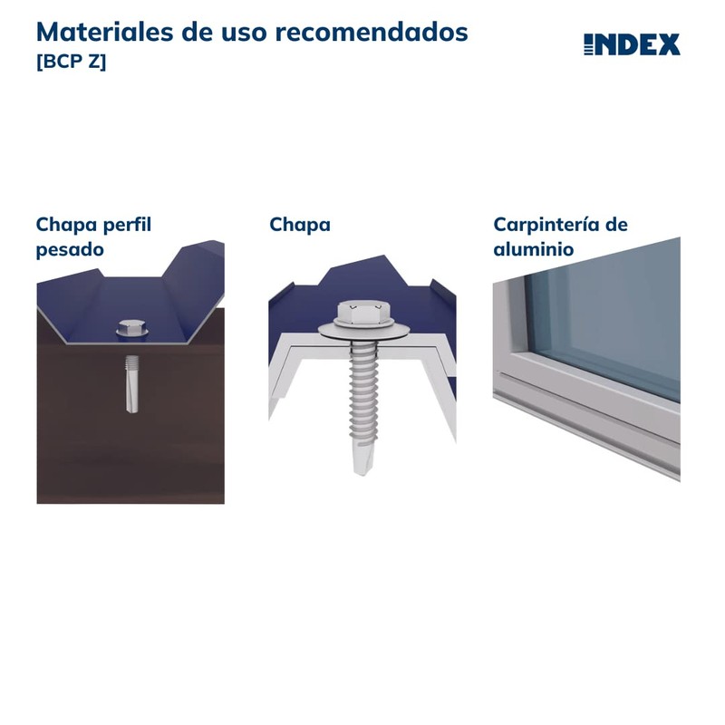 INDEX Fixing Systems BCP Z - Pack of 500 Phillips