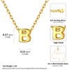 ChicSilver Gold Letter B Necklace Initial Jewelry for Women Name