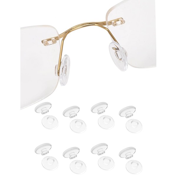 JAPower 8 Pair Replacement Nosepieces Nose Pads for Rimless/Frameless Eyewear