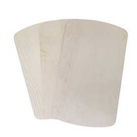 DEKOFANT Wooden Breakfast Board Set of 3 Rounded 24 x 15 x 1 cm Maple Set of 3