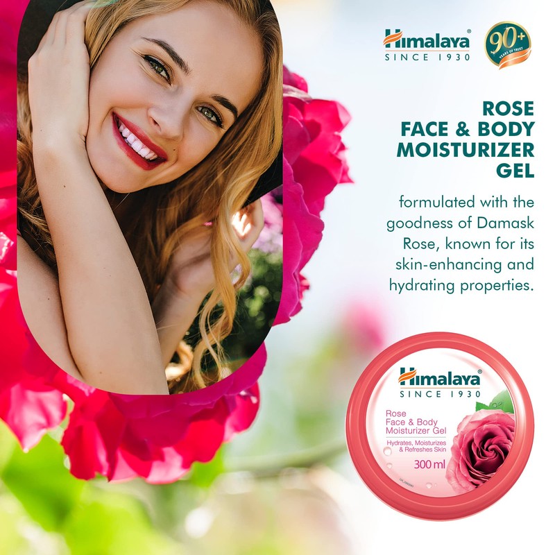 Himalaya Since 1930 Rose & Body Moisturiser Gel 300 ml