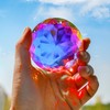 3 Inch Crystal Prism Suncatcher for Windows, Hanging, AB Coloured