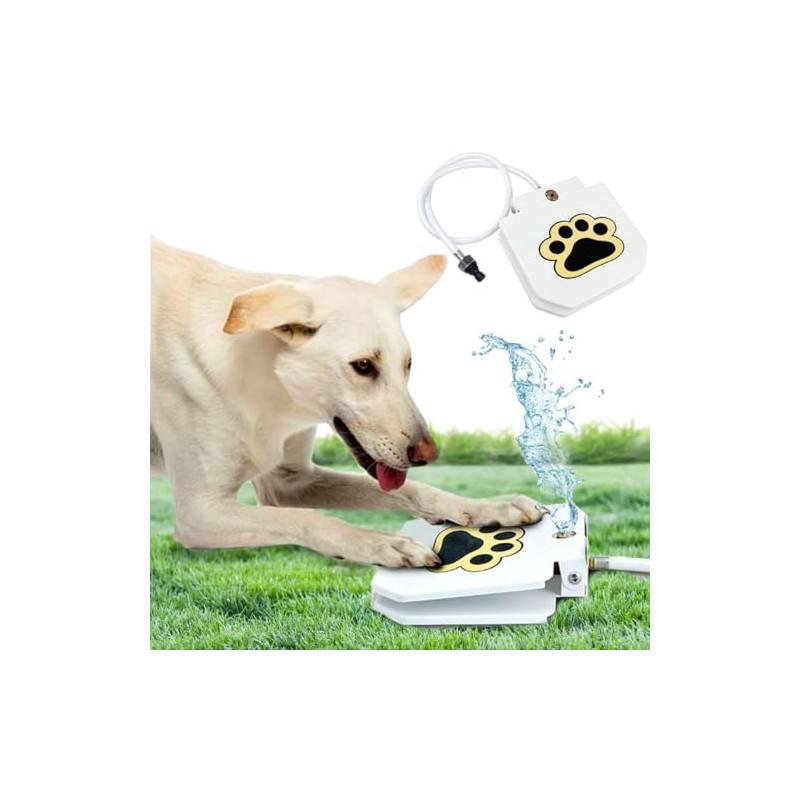 TrioGato Outdoor Dog Pet Water Sprinkler Easy Activated Dog Water