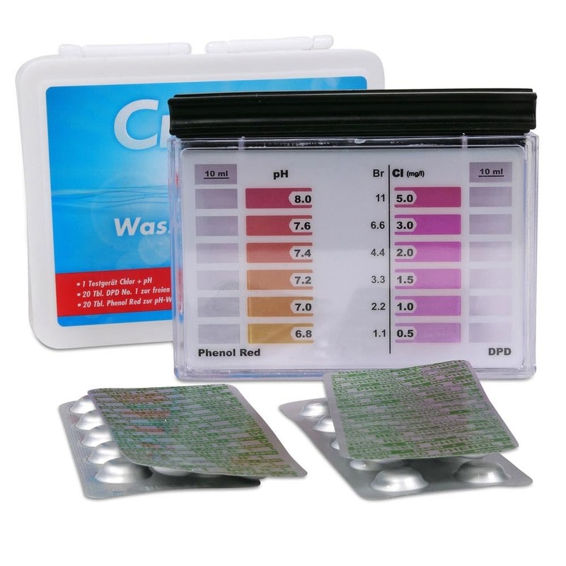 Cristal Water Tester Chlorine + pH for Fast Water Analysis