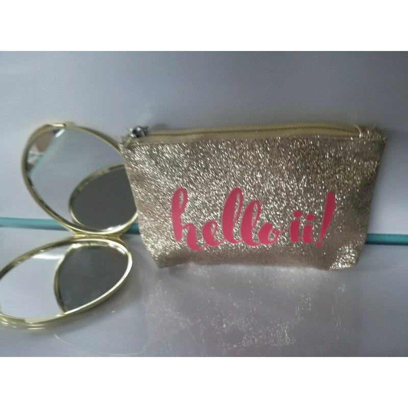 Scunci Hello ii Mirror Compact With Bag