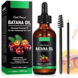 Aceite de Batana 60 ml, Elimina Las Puntas Divididas, Nutrición Capilar y Cuidado de la Piel, Restaurar la Luminosidad de la Piel, Sin Aditivos.