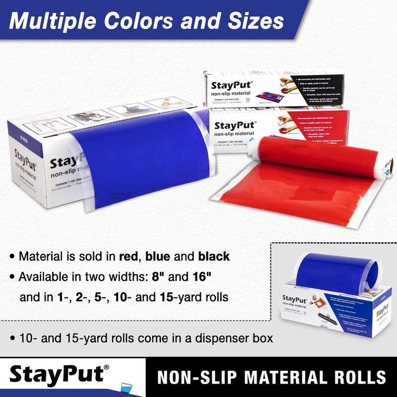 Stay Put Non-Slip Material Roll - 16" x 2 yd