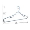 Giant Plastic Hangers 19" Width Heavy Duty 5PC