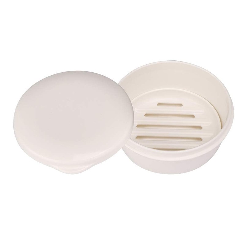 2Pcs Travel Soap Box, Round Soap Case Portable Soap Holder