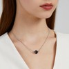 MORIANCE Obsidian Necklace for Women 10mm Black Obsidian Crystal Pendant