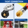 GasSaf 5 FT Propane Regulator with Hose, Grill Regulator Hose