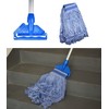Mop Head Replacement Commercial Heavy Duty String Blue Wet Mop