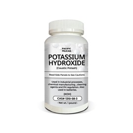 Pacific Pelican Potassium Hydroxide (KOH) - Multi-Use: Drain Cleaning, Laboratory Experiments, Chemical Manufacturing, Water Treatment