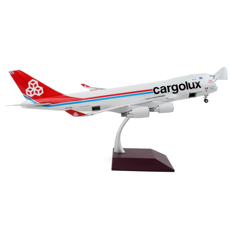 DCD Boeing 747-400F Commercial Aircraft Cargolux 1/200 Diecast Model Gray