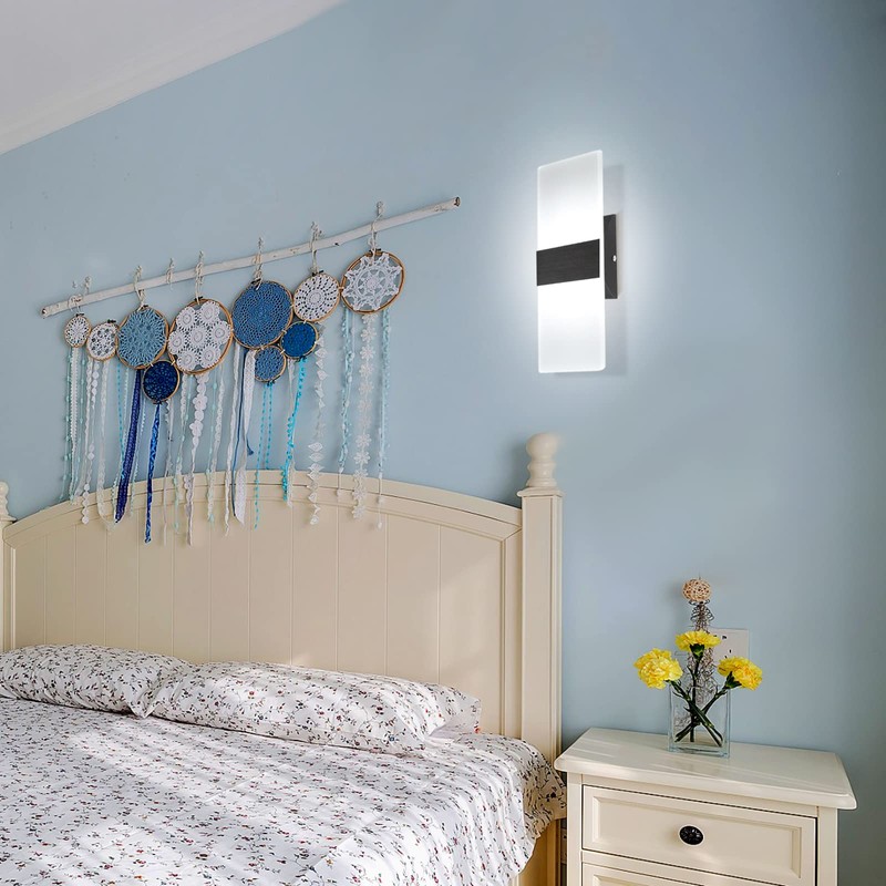 TRLIFE Dimmable Wall Sconces, Modern Wall Sconces Set of 2