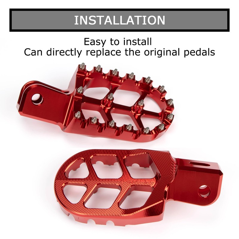 PSLER Dirt Bike Foot Pegs,Motorcycle Footpegs CNC Foot Pedals Rests