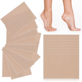 Boyiee 35 Sheets Moleskin Tape Adhesive Pads Shoe Moleskin Padding Blister Prevention Tape for Boots Hiking Reduce Friction Pain(Lint,Khaki)