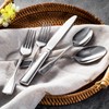 KINGSTONE 60-Piece Silverware Set, 18/10 Stainless Steel Flatware Set for