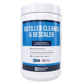 Essential Values Distiller Cleaner Descaler - 2 LBS Water Distiller Cleaner - Citric Acid for Cleaning Powder for Distilling Machines, Kettles - Remove Limescale & Mineral Buildup