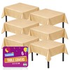 SOL 6pk Gold Square Table Cloths 121 x 121cm -