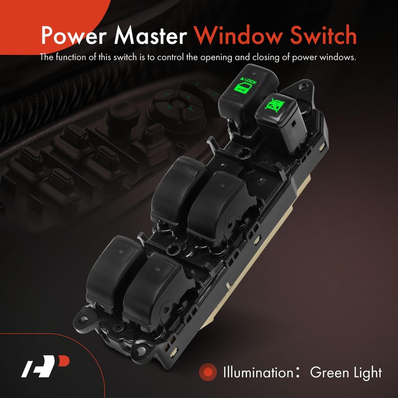 A-Premium Master Power Window Switch Compatible with Toyota Land Cruiser