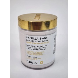 Truly Vanilla Baby Luxury Shimmer Body Butter, Moisturizer, Sealed New (6.7 oz)