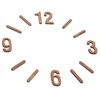 Alriedy 3D DIY Wall Clock Numbers Set Dial for Wall
