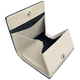 PHLOX Wallet Coin Pouch Button Type Box Type Coin Case Genuine Leather Pass Case Card Holder Bill Holder Brand Popular Men's Ladies' - blue -