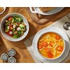 ONEMORE White Ceramic Bowls Set of 6, 24 oz Soup