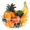 Buruis Fruit Basket Bowl with Banana Hanger, Modern Bird Design