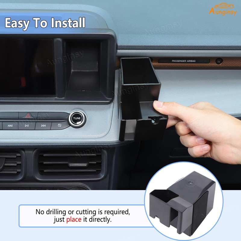 Aunginsy Center Console Dashboard Storage Box Compatible with Ford Maverick