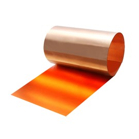 Copper Sheet Roll,0.08mm Thickness x 200mm Width x 1000mm Length,Pure Copper Flashing Copper Strip for DIY Projects,Jewelry,Crafts,Repairs