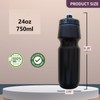 xmyunsong Sports Squeeze Water Bottle, 24 oz Cycling Bottle, BPA-Free,