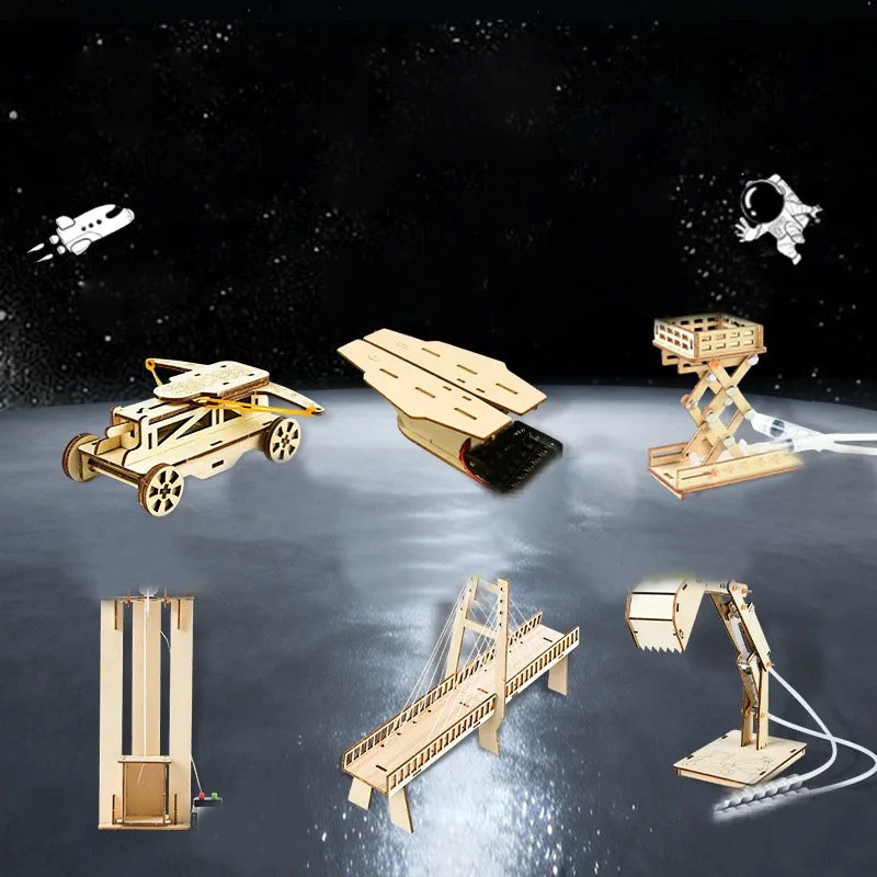 DIY Wooden STEM Science Model Kit – Hands-On Educational Assembly