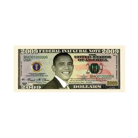 Barack Obama 2009 Inaugural Commemorative Dollar Bill