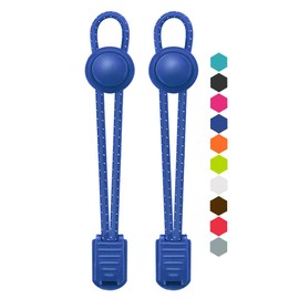 VESONNY Elastic No Tie Shoelaces - Reflective Shoe laces for Kids and Adults (Blue)