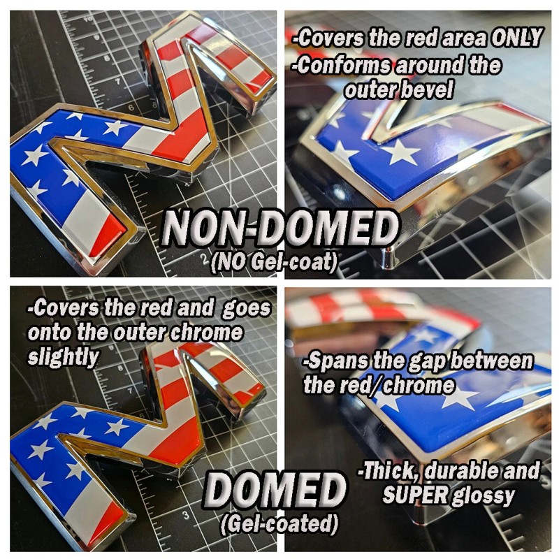 3M™ Fits 2000-2024 GMC Yukon ONLY NON-Domed (pre-cut) USA flag