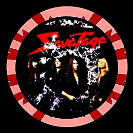 SAVATAGE ROCK BAND TWO PUNK STYLE LEATHER BRACELETS