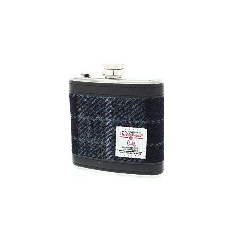 Glen Appin Harris Tweed Hip Flask Gift Boxed (Colour 95