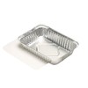 Papstar aluminium trays, aluminium, Silver, 10.50 x 15.70 x 22.20