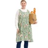 APRONNER Big Plus Size Aprons for Women with Pockets Cotton