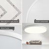JDONG LED Ceiling Light 24 W 2000 LM Flat Round