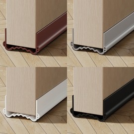 Home Living Door Weatherstrip: Draft & Noise Blocker Soundproof Front Door Brown 2ea