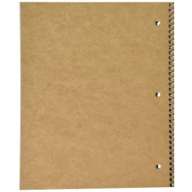 Five Star Spiral Notebook, 1 Subject, College Ruled Paper, 100 Sheets, 11" x 8-1/2" Sheet Size, Customizable Cover, Color Selected For You, 1 Count (08230)